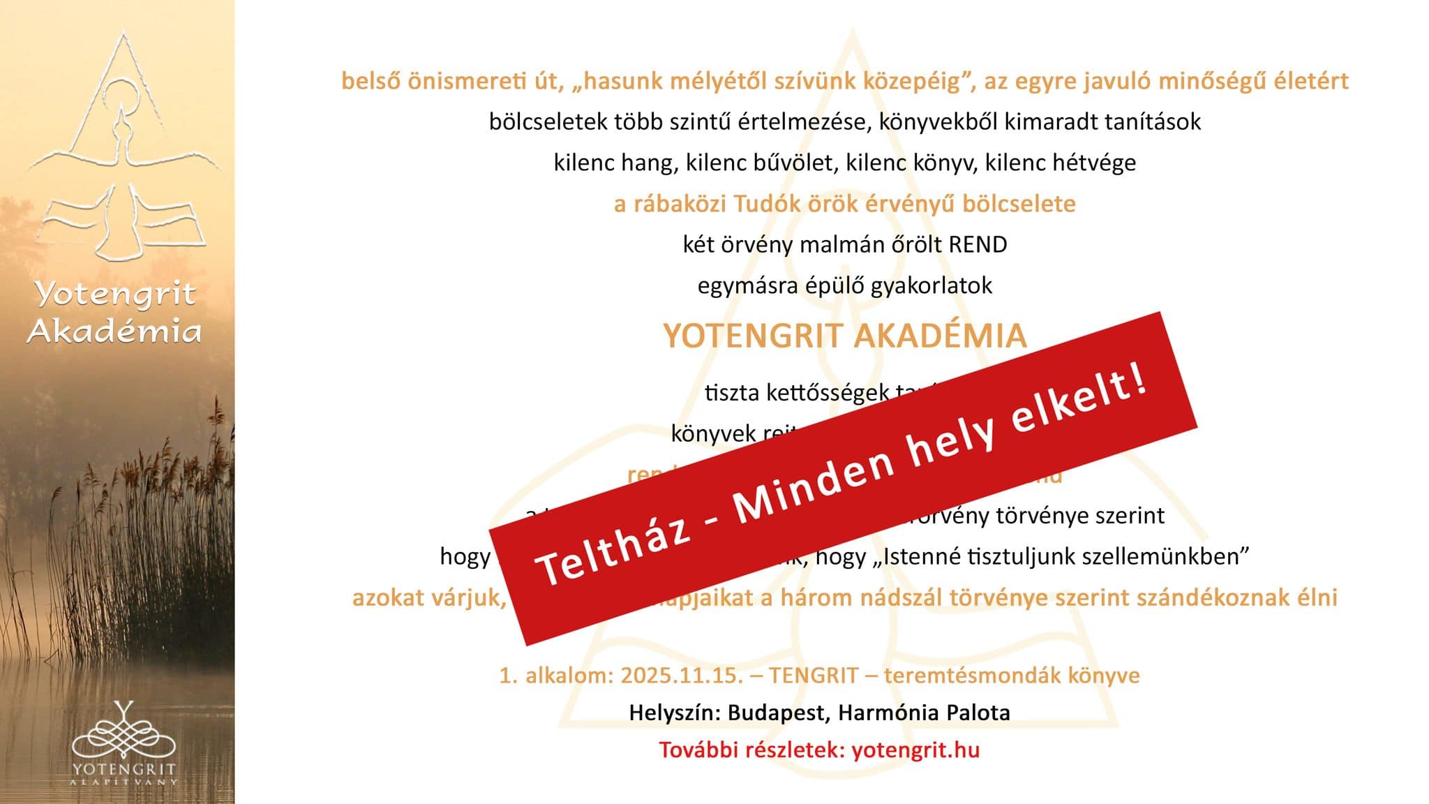 Yotengrit Alapítvány - 4. évfolyam 1. nap